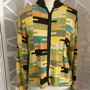 Colorful Abstract Patterned Jacket